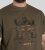 D555 Stockton Gorilla Playing Drums Crew Neck T-Shirt Khaki - T-shirts - Stora T-shirts - 2XL-14XL