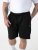 D555 Robinson 1 Fleece Cargo Shorts med Elastisk Midja Svart - Mjukisbyxor och -shorts - Mjukisbyxor & Mjukisshorts 2XL-12XL
