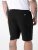 D555 Robinson 1 Fleece Cargo Shorts med Elastisk Midja Svart - Mjukisbyxor och -shorts - Mjukisbyxor & Mjukisshorts 2XL-12XL