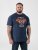 D555 Hockney T-shirt med Motorcykeltryck Marinblå - T-shirts - Stora T-shirts - 2XL-14XL