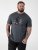 D555 Craig Gorilla Biker T-shirt med tryck Mörkgrå - T-shirts - Stora T-shirts - 2XL-14XL