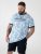 D555 Shoreham AO T-shirt med Venice Beach tryck Blå - T-shirts - Stora T-shirts - 2XL-14XL