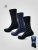 D555 Harold 3 Extra Wide Comfort Fit Socks 3-pack Navy/Denim - Underkläder & badkläder - Stora underkläder för män