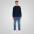 Double Outfitters MTOP-1141 Sweatshirt Mörkblå - Tröjor & hoodies - Stora hoodies & tröjor - 2XL-14XL
