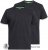 D555 Fenton 2-pack Black/Black T-shirt - T-shirts - Stora T-shirts - 2XL-14XL