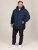 D555 Hank Ripstop Contrast Panelled Padded Hooded Jacket Mörkblå - Jackor - Stora jackor - 2XL-12XL
