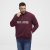 North Latitude Half Zip Sweatshirt Vinröd - Tröjor & hoodies - Stora hoodies & tröjor - 2XL-14XL
