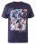 D555 Warner Guitar Printed T-Shirt Navy - T-shirts - Stora T-shirts - 2XL-14XL