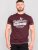 D555 Wharf California Eagle Printed T-Shirt Burgundy - T-shirts - Stora T-shirts - 2XL-14XL