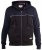 D555 Vincent Full Zip Hoody With Chest And Sleeve Piping Detail - Tröjor & Hoodies - Stora hoodies - 2XL-8XL