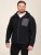 D555 Damien Micro Fleece Zip Through Hoody Svart/Grå - Tröjor & hoodies - Stora hoodies & tröjor - 2XL-14XL