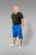 20 Nodi Short Leg Sports Pants in Combed Cotton Jersey Blue - Mjukisbyxor och -shorts - Mjukisbyxor & Mjukisshorts 2XL-12XL