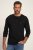 JP1880 702555 Långärmad henleytröja Svart - T-shirts - Stora T-shirts - 2XL-14XL