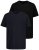 JP1880 711318 T-shirt med V-ringning 2-pack Svart - T-shirts - Stora T-shirts - 2XL-14XL