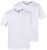 JP1880 711318 T-shirt med V-ringning 2-pack Vit - T-shirts - Stora T-shirts - 2XL-14XL