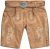 JP1880 Premium Goat Suede Staghorn Embroidery Shorts Leather Brown - Shorts - Stora shorts W40-W60