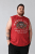 Kam Jeans 5763 Hawaii Surf Vest Sleeveless T-Shirt Washed Red - T-shirts - Stora T-shirts - 2XL-14XL
