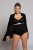 Ulla Popken 781632 Formande trosor med hög midja Svart - Shapewear - 