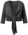 Ulla Popken 794514 Jerseybolero med knytning Antracit - Boleros - 