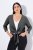 Ulla Popken 794514 Jerseybolero med knytning Antracit - Boleros - 