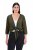 Ulla Popken 794514 Jerseybolero med knytning Mörkgrön - Boleros - 