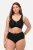 Ulla Popken 800279 Randiga trosor 2-pack Svart - Trosor - 