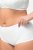 Ulla Popken 800279 Randiga trosor 2-pack Vit - Trosor - 