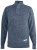 D555 Wilmington Zipper And Button Neck Sweater Blue - Tröjor & hoodies - Stora hoodies & tröjor - 2XL-14XL