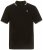 JP1880 802789 Pikétröja med vit kontrastkrage Svart - Pikétröjor - Stora pikétröjor - 2XL-8XL