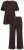 Ulla Popken 806944 Kortärmad pyjamas Brun - Pyjamas/Loungewear - 