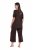 Ulla Popken 806944 Kortärmad pyjamas Brun - Pyjamas/Loungewear - 
