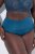 Ulla Popken 809385 Formande trosor med spets Petrol - Shapewear - 