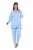 Ulla Popken 810592 Pyjamas med spets Ljusblå - Pyjamas/Loungewear - 