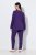 Ulla Popken 812441 Långärmad pyjamas med spets Kungsblå - Pyjamas/Loungewear - 