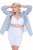 Ulla Popken 816440 Formande shorts med hög midja Vit - Shapewear - 