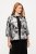 Ulla Popken 816673 Oversizekavaj i jacquard med 3/4-ärm Svart - Kavajer - Damkavajer i stora storlekar