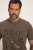 JP1880 Comfortable Fit Vintage Look T-Shirt Light Brown - T-shirts - Stora T-shirts - 2XL-14XL