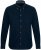 JP1880 Modern Fit Buttoned Collar Cotton Shirt Navy Blue - Skjortor - Stora skjortor - 2XL-8XL