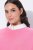 Ulla Popken 820512 Stickponcho i ullmix med V-ringning Ljusrosa - Ponchos & capes - 