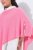 Ulla Popken 820512 Stickponcho i ullmix med V-ringning Ljusrosa - Ponchos & capes - 