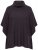 Ulla Popken 820620 Ponchotröja med polokrage Mahognybrun - Ponchos & capes - 