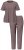 Ulla Popken 821244 Prickig pyjamas Brun - Pyjamas/Loungewear - 