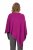 Ulla Popken Knit Pointed Hem Poncho Berry - Collegetröjor & hoodies - 