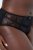 Ulla Popken 822864 Blommiga trosor med spets Svart - Trosor - 