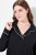 Ulla Popken 823030 Pyjamas med skjortkrage Svart - Pyjamas/Loungewear - 