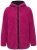 Ulla Popken 823371 Teddyjacka med huva och quiltade fickor Fuchsia - Fleecekläder - 