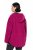 Ulla Popken 823371 Teddyjacka med huva och quiltade fickor Fuchsia - Fleecekläder - 