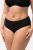 Ulla Popken 825790 Blommiga trosor med spets Svart - Trosor - 
