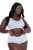 Ulla Popken 827465 Hipstertrosor med spets 3-pack Blå - Trosor - 