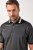 JAY-PI Quickdry Two-Tone Golf Poloshirt Black - Pikétröjor - Stora pikétröjor - 2XL-8XL